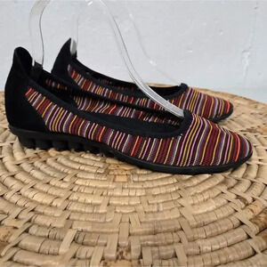 Bernie Mev Multicolor Striped Ballet Flats 7-7.5